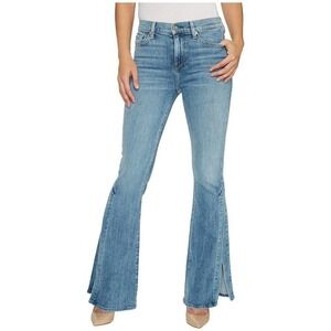 7forallmankind Ali Side Seam Split Western Flare Leg Jeans Size 28 NWT